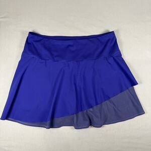 Athleta Ace Mesh Skort Women’s Size Large Lazurite Blue/Purple Tennis Skirt
